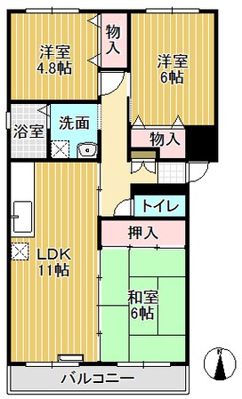 アムール深江の物件間取画像